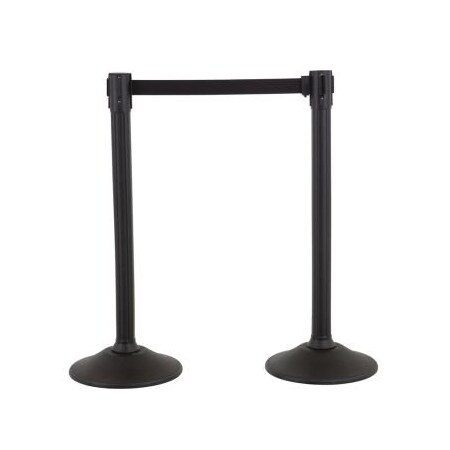 Accuform RETRACTABLE BELT STANCHION POST BELT PRT101BK PRT101BK